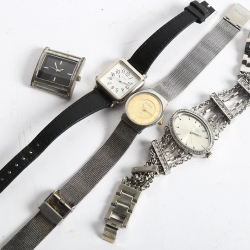 1049 - 4 various wristwatches, including Skagen