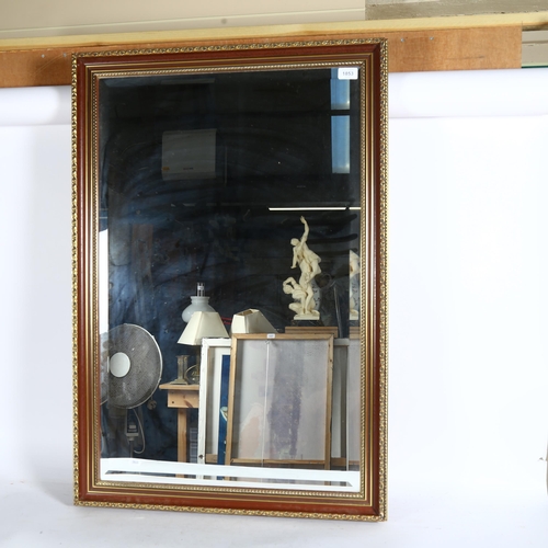 1853 - A modern gilt-framed bevel-edge wall mirror, 97cm x 66cm