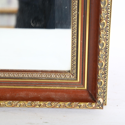 1853 - A modern gilt-framed bevel-edge wall mirror, 97cm x 66cm