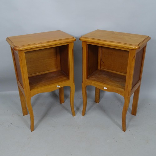 2159 - A pair of modern French mahogany pot cupboards, 44 x 69 x 28cm