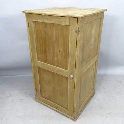 2274 - Vintage pine single-door cabinet, 61cm x 106cm x 56cm