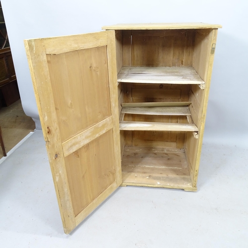 2274 - Vintage pine single-door cabinet, 61cm x 106cm x 56cm