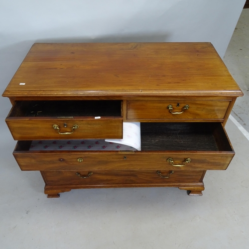 2585 - A 19th Century mahogany chest of 2 short and 3 long drawers, 116 x 95 x 55cm