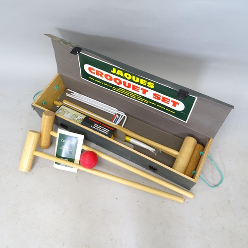 2597 - A Jaques 4-player croquet set, in box