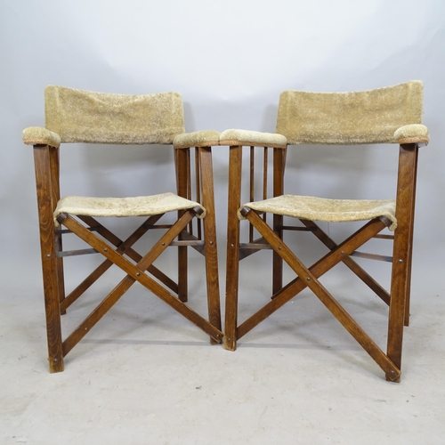 2629 - A pair of Haxyes folding director's chairs