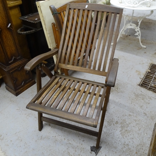 2763 - A pair of good quality teak 