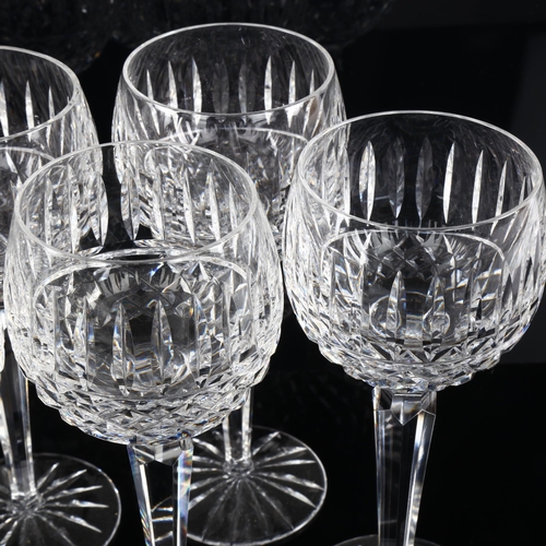 1014 - A set of 6 Waterford Crystal wine glasses, height 19cm