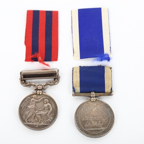 1054 - Victoria India General Service medal with bar for Burma 1885 - 7, awarded to H Teague AB, HMS Baccha... 