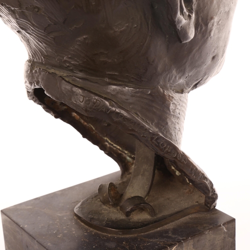 1056 - Jo Davidson (1883 - 1952), patinated bronze bust of James Murray Allison, 1913, recorded in Davidson... 