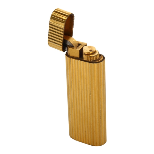 1116 - CARTIER - gold plated pocket lighter, length 7cm