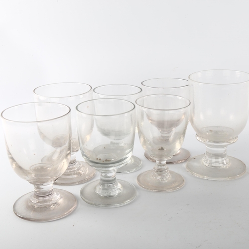 1156 - A group of 7 various 18th century ale glasses