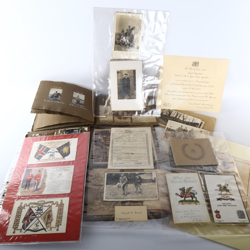 1220 - Two World War I photo albums from German East Africa with a collection of period photos and postcard... 