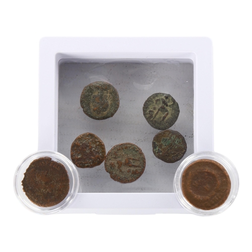 1211 - 7 unidentified Roman bronze coins