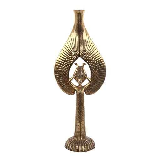 1048 - Erte (Roman de Tirtoff, 1892 - 1990), limited edition bronze sculptural candlestick, signed on rever... 