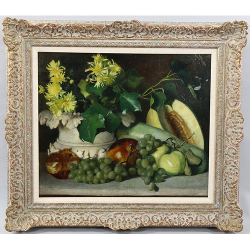 1513 - Rosina Beatrice Wild, oil on canvas, still life, signed, 45cm x 52cm, framed