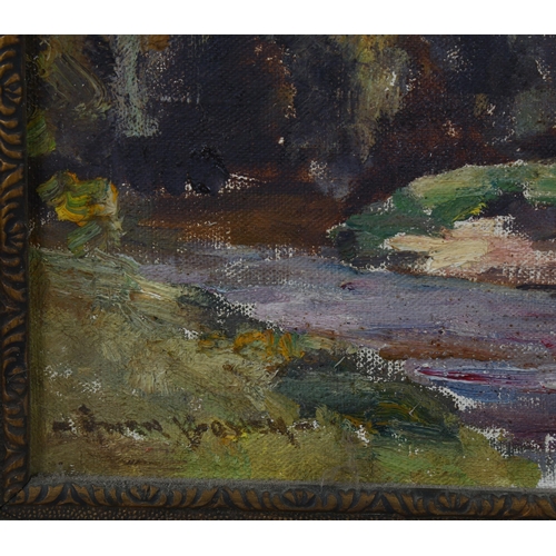 1571 - Owen Bowen (1873 - 1967), oil on canvas, Yorkshire landscape, signed, 36cm x 46cm, framed