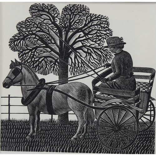 1595 - Eric Ravilious (1903-1942), wood engraving on paper, Design for a Christmas Card (Redfern Publishing... 