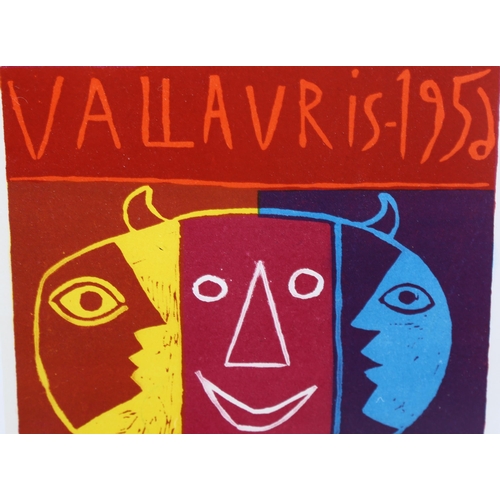 1598 - Pablo Picasso (1881-1973), lithograph in colours on paper, Exposition Vallauris 1956, signed in the ... 