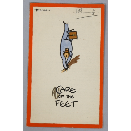 1604 - Fougasse (1887-1965), double-sided colour leaflet (lithograph with campaign text inside) on paper, C... 