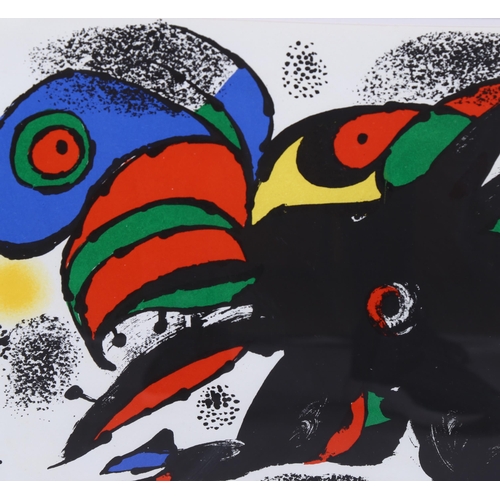 1616 - Joan Miro, Le Extreme Origin, lithograph published by XXe Siecle 1970, 30cm x 47cm, framed