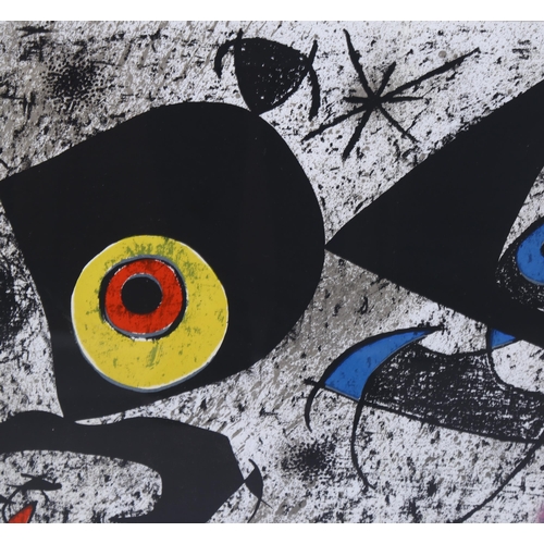 1617 - Joan Miro, Homage to Miro, lithograph published by XXe Siecle 1972, 30cm x 47cm, framed