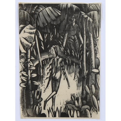 1624 - Eric Ravilious, Desert a legend, engraving on proof paper, 1926, sheet 13cm x 9cm, framed