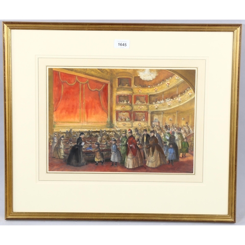 1645 - John Strickland Goodall (1908 - 1996), watercolour, the matinee, signed, 26cm x 36cm, framed