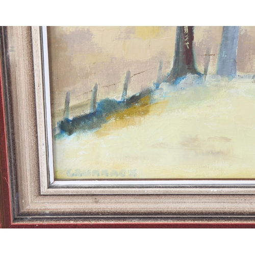 1662 - Jean Crummack, oil on canvas, cool spring France, 50cm x 75cm, framed