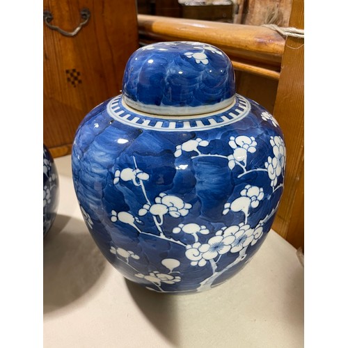 1200 - 6 various Chinese blue and white porcelain ginger jars, largest height 21cm