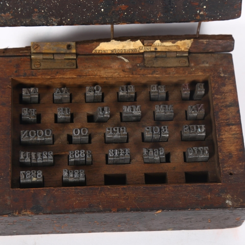 180 - Waterlow & Sons London, a miniature Victorian printing block set, in original box