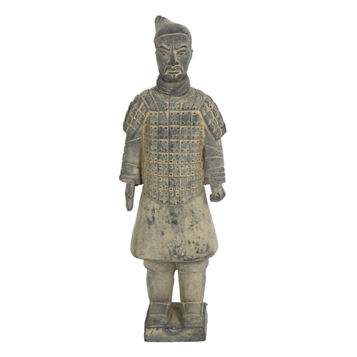 200 - A copy of a Terracotta Army Warrior, height 36cm, boxed