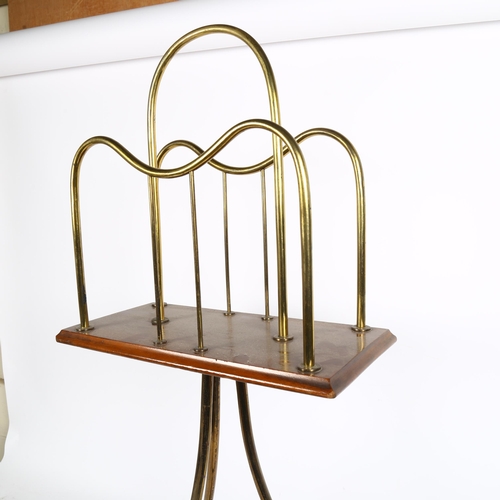 259 - A Vintage rotating magazine rack, height 80cm