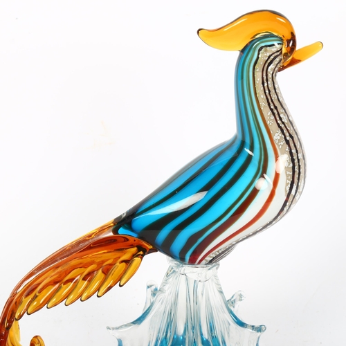 377 - A Vintage Murano glass cockerel, height 30cm