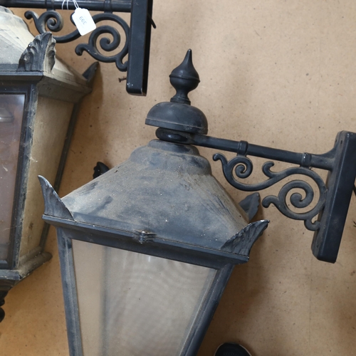 399 - A pair of Victorian style lanterns, lantern height 45cm