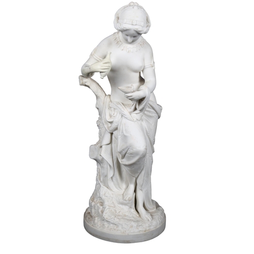 450 - A Minton Parian Ware Classical figure, 42.5cm