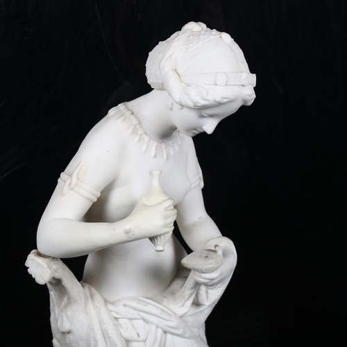 450 - A Minton Parian Ware Classical figure, 42.5cm