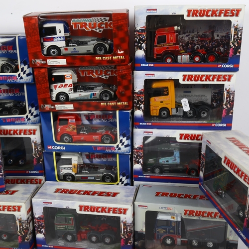 629 - A quantity of Corgi Truck Fest and Truck Racing Series diecast vehicles, all boxed, including model ... 