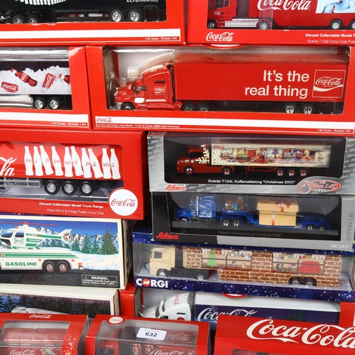 632 - A quantity of Corgi, Hess etc diecast vehicles, all boxed, including Hess toy truck and helicopter, ... 