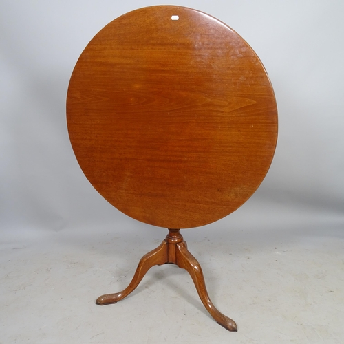 2700 - A 19th century mahogany circular tilt-top table, on tripod base, 88 x 74cm