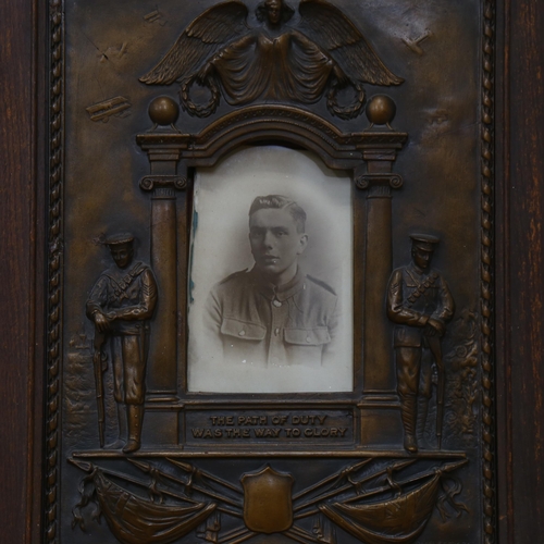 778 - A Great War Period composition relief frame 