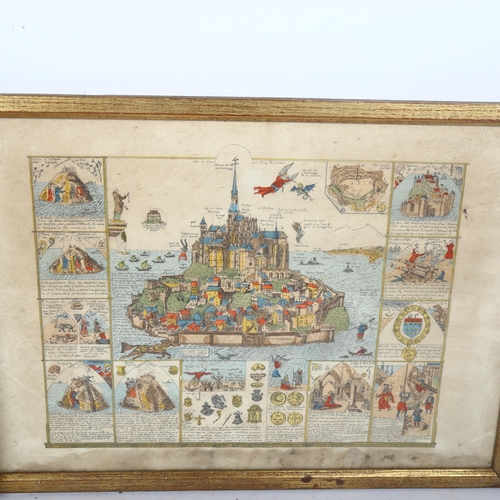 793 - Antique framed map of Staffordshire by Robert Morden, height 46cm overall, a map of Oxfordshire, and... 