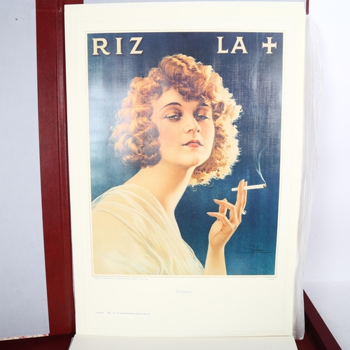 798 - A 1986 La Croix collection of prints from 1890 - 1925, limited edition 149/750, with advertisements ... 