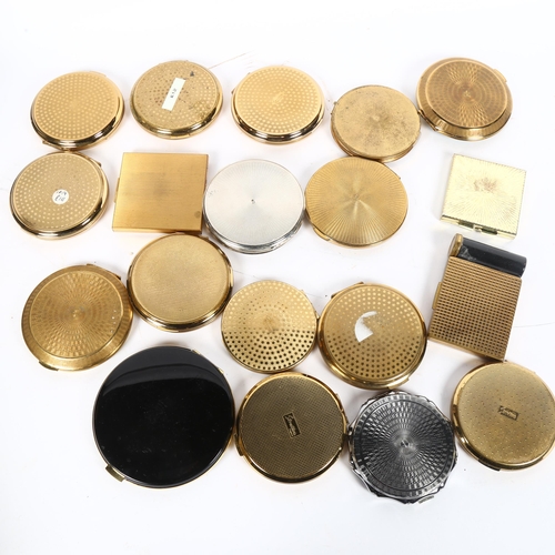 818 - A quantity of Vintage compacts, including Stratton, Kigu, Elgin etc (19)