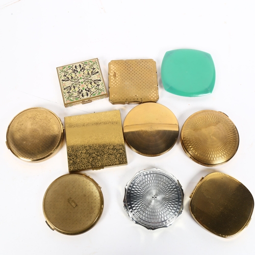 823 - A quantity of Vintage compacts, including Stratton, and various other designs (10)