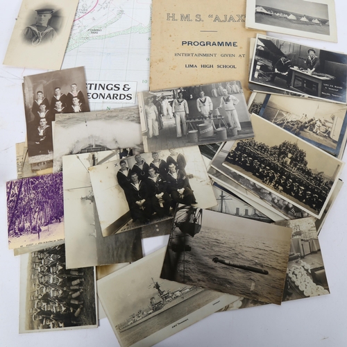 862 - A group of military postcards and various military ephemera, including Hastings Men Of The Royal Oak... 