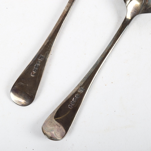 1083 - An early 20th century silver fork and spoon