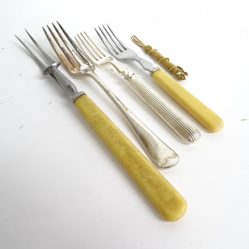 1000 - T GLOSSOP & SONS - a part canteen of silver plated cutlery, including fish service and carving set, ... 