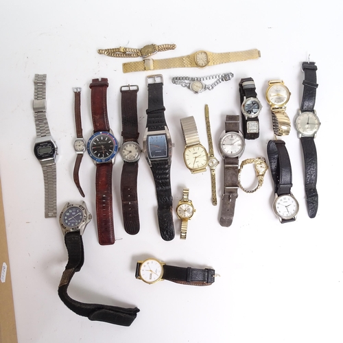 1022 - A large quantity of lady's watch movements, watch straps, pocket watch and fob watch dials and movem... 