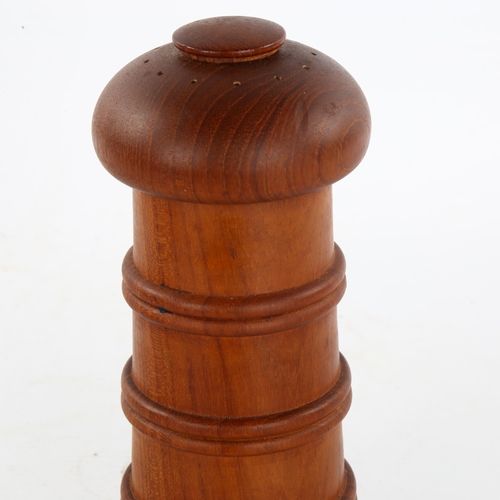 104 - JENS HARALD QUISTGAARD for Dansk Design, a 1960/70s' teak salt and pepper grinder, based on chess pi... 