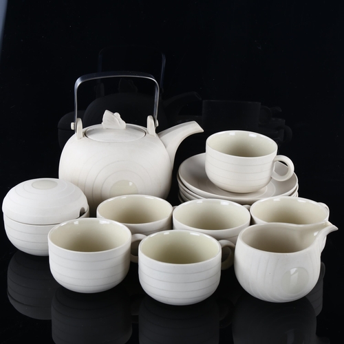 114 - MARTIN HUNT for Hornsea, a Concept design tea-set comprising teapot, milk jug, lidded sugar bowl and... 